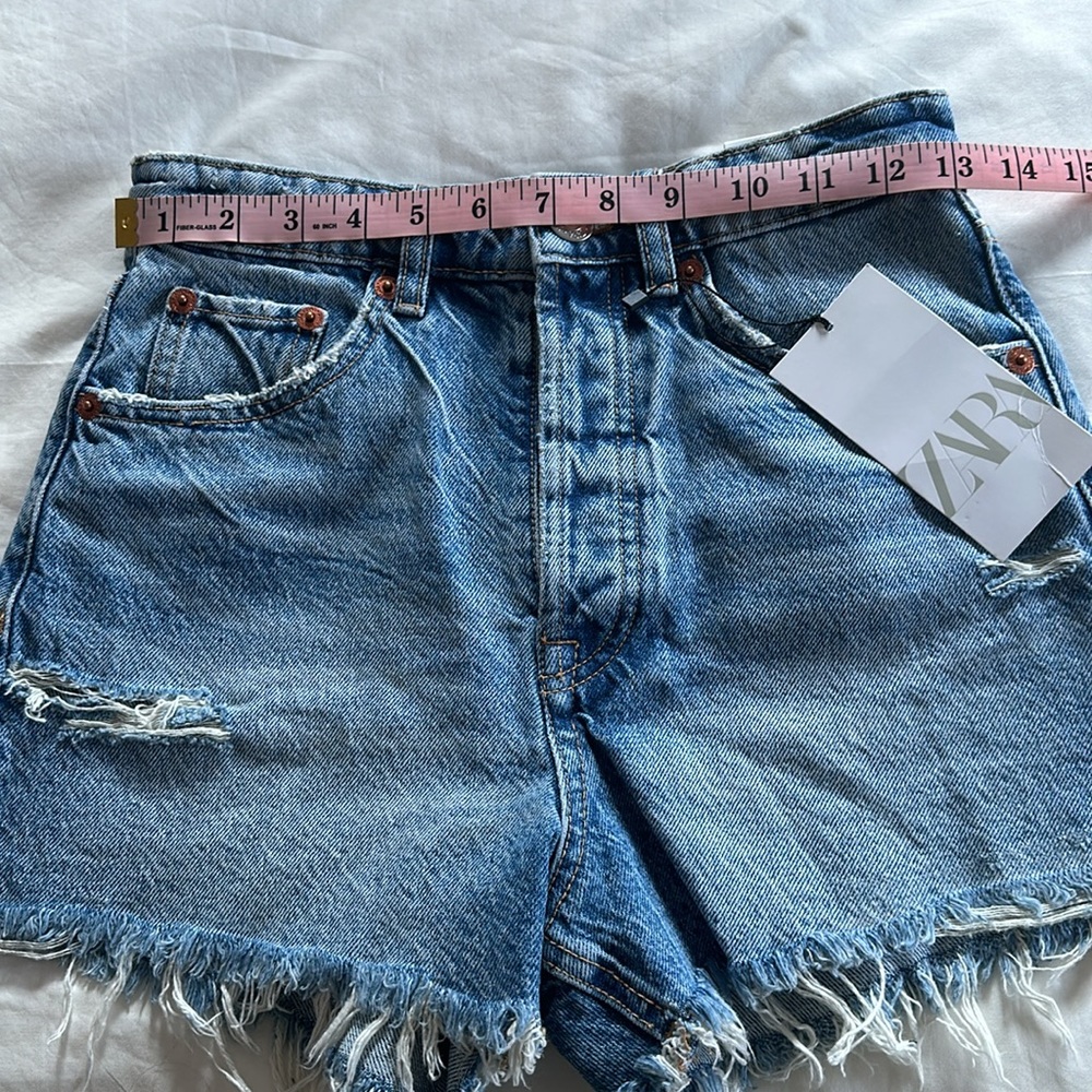 NWT - Zara High Rise split shorts - Picture 3 of 5